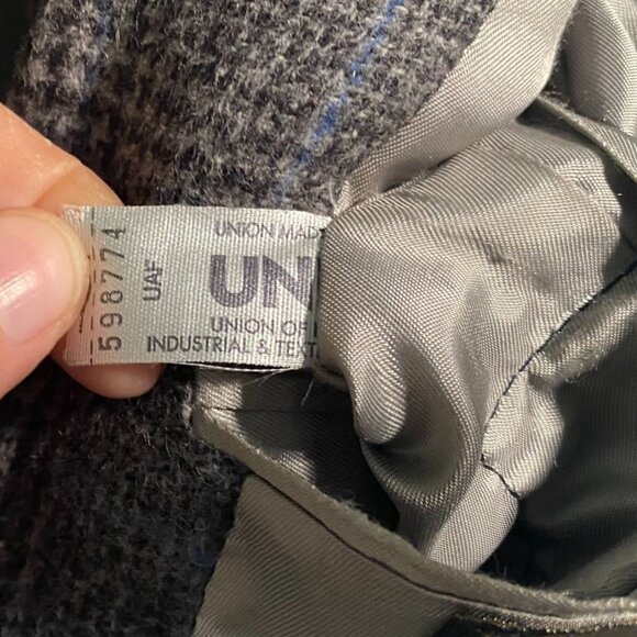 Lord & Taylor Fifth Avenue Collection Mens Blazer Jacket 40R Camel Hair Plaid - Picture 11 of 16